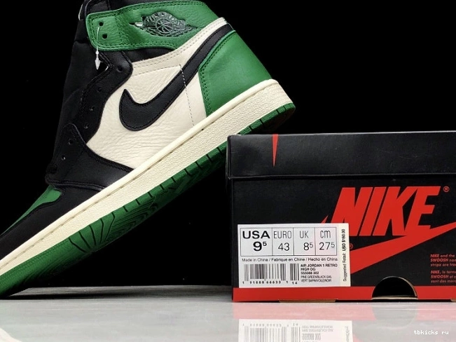 Cheap TB Pine NRG High Air 1 555088-302 Sail-Black Jordan Green OG 0723